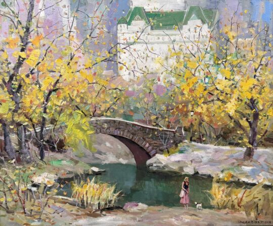 "Central Park Autumn"<br /> Oil, 20x24 <br /> No. 5