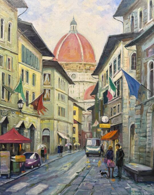 "Florence Italy"<br /> Oil, 24x20<br /> No. 71